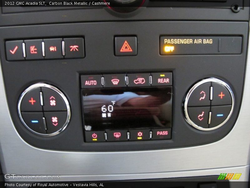 Carbon Black Metallic / Cashmere 2012 GMC Acadia SLT