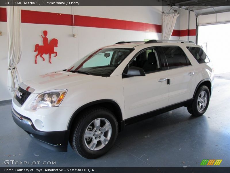 Summit White / Ebony 2012 GMC Acadia SL