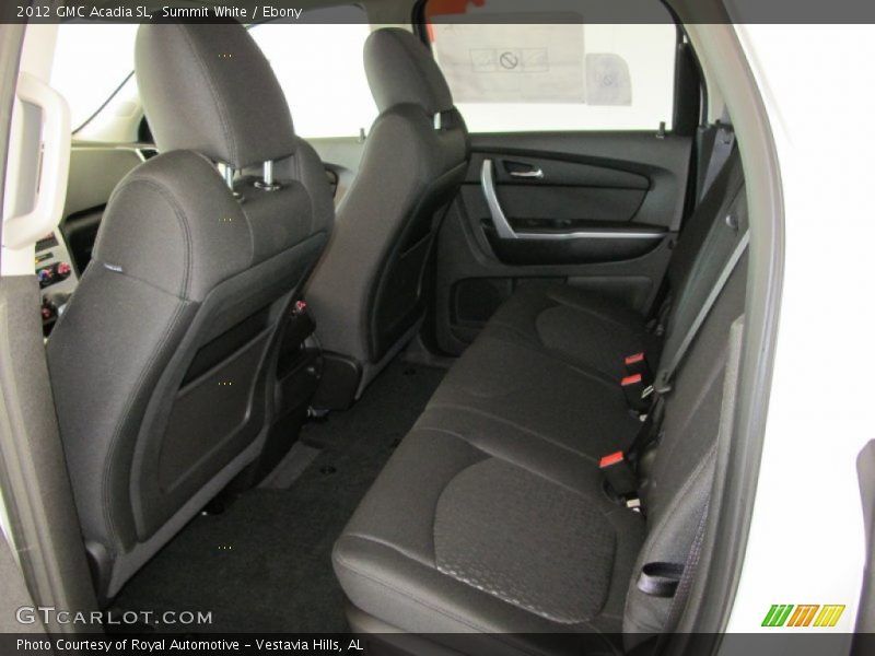 Summit White / Ebony 2012 GMC Acadia SL