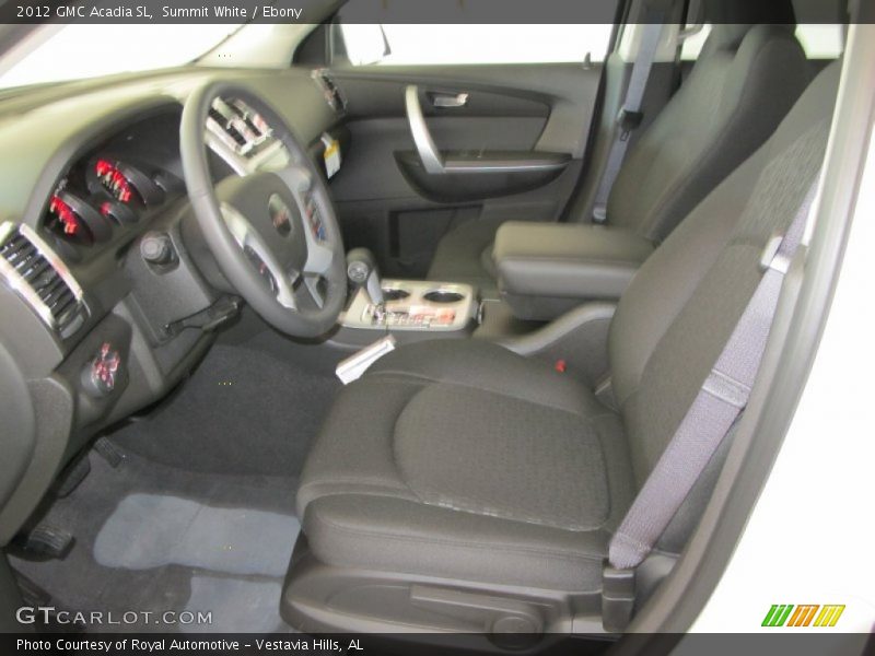 Summit White / Ebony 2012 GMC Acadia SL