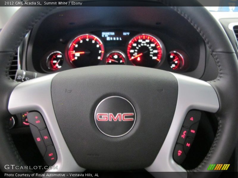 Summit White / Ebony 2012 GMC Acadia SL
