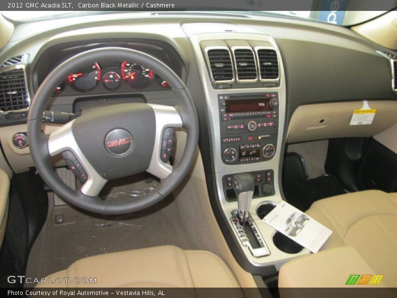 Carbon Black Metallic / Cashmere 2012 GMC Acadia SLT