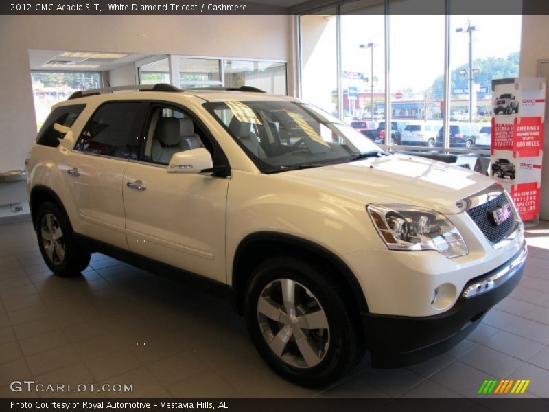 White Diamond Tricoat / Cashmere 2012 GMC Acadia SLT
