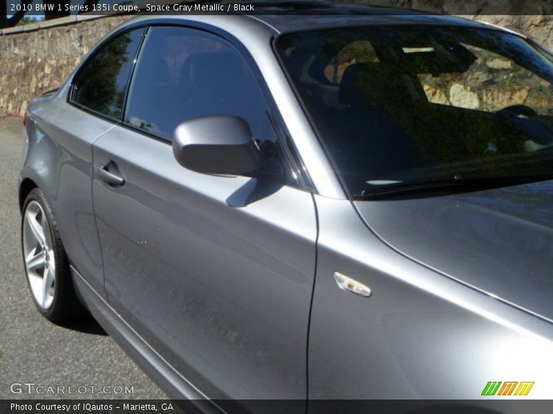 Space Gray Metallic / Black 2010 BMW 1 Series 135i Coupe