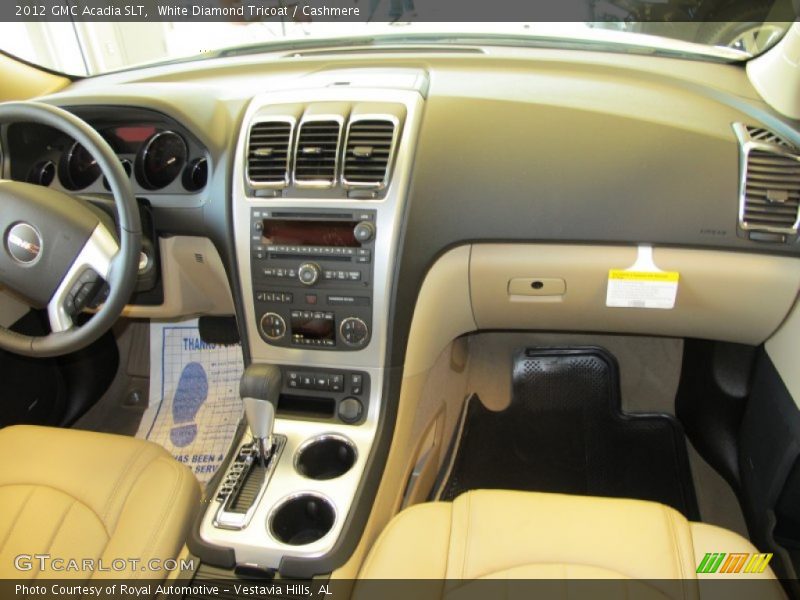 White Diamond Tricoat / Cashmere 2012 GMC Acadia SLT
