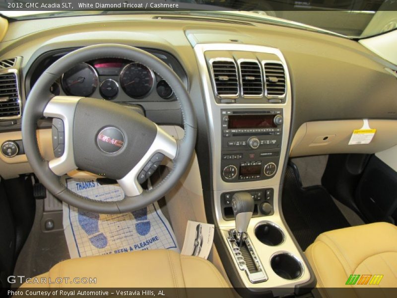 White Diamond Tricoat / Cashmere 2012 GMC Acadia SLT