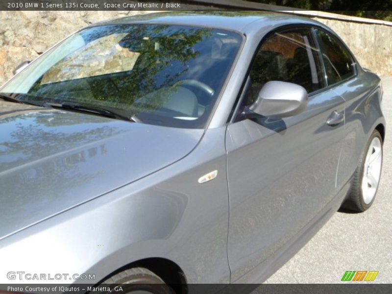 Space Gray Metallic / Black 2010 BMW 1 Series 135i Coupe