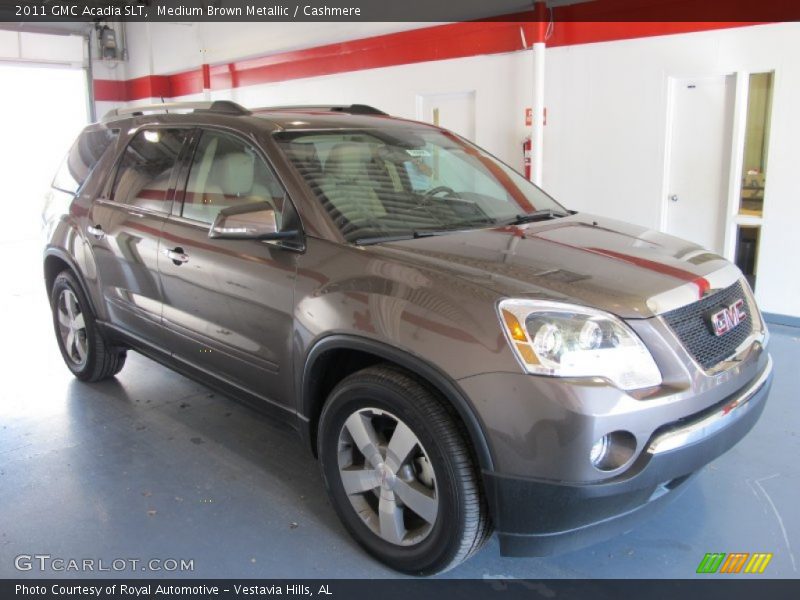 Medium Brown Metallic / Cashmere 2011 GMC Acadia SLT