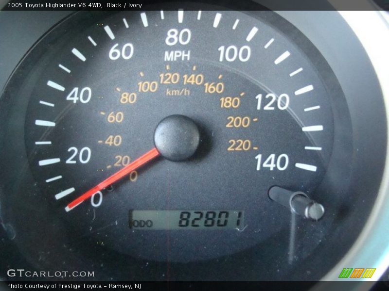 Black / Ivory 2005 Toyota Highlander V6 4WD