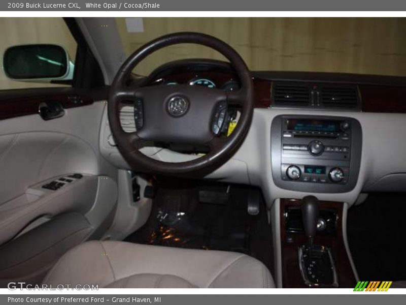 White Opal / Cocoa/Shale 2009 Buick Lucerne CXL