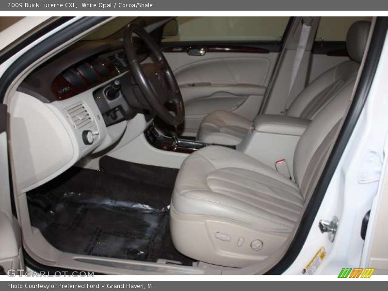 White Opal / Cocoa/Shale 2009 Buick Lucerne CXL
