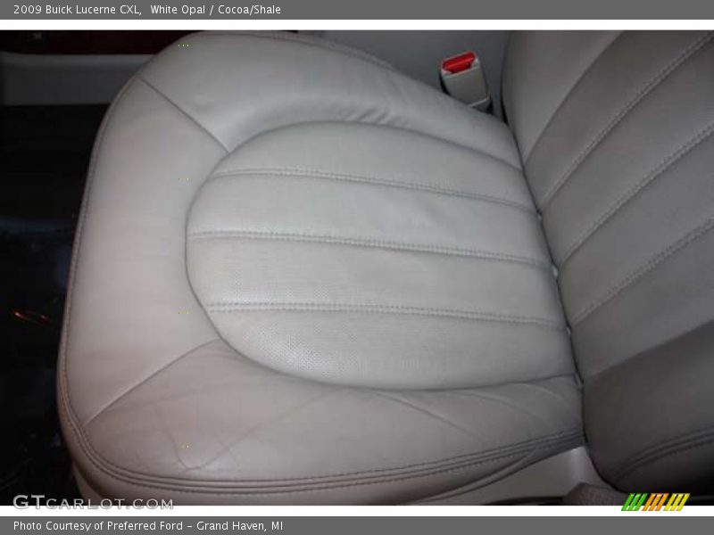 White Opal / Cocoa/Shale 2009 Buick Lucerne CXL