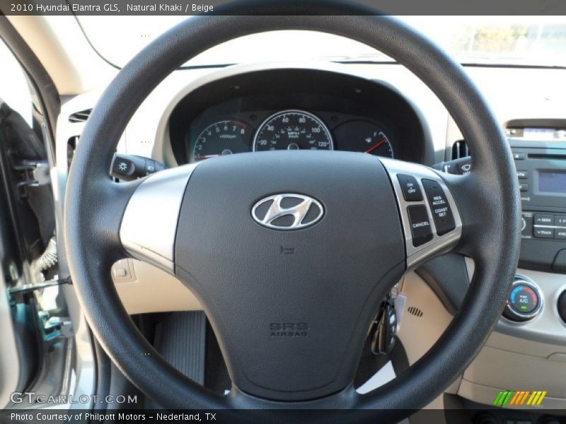 Natural Khaki / Beige 2010 Hyundai Elantra GLS