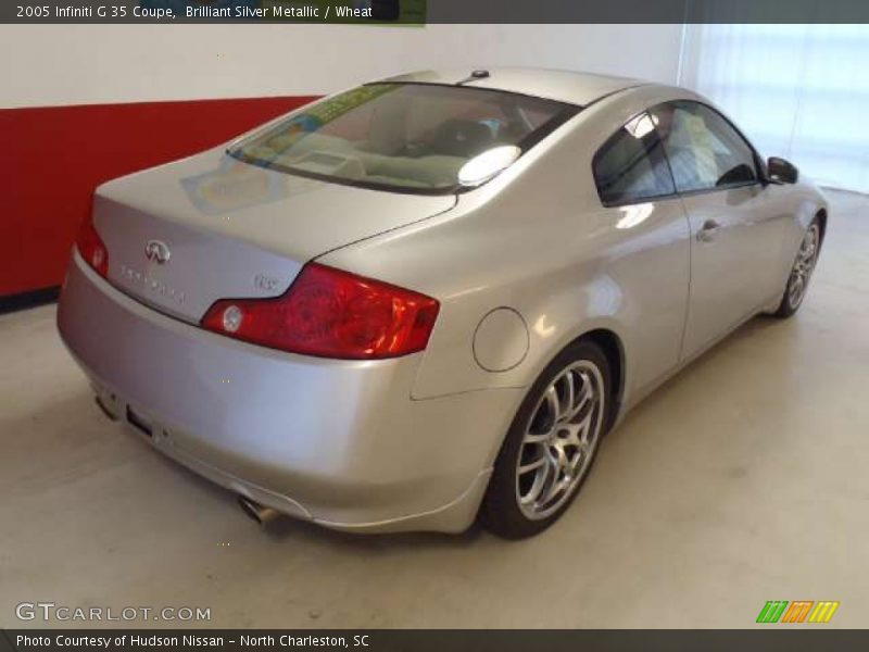 Brilliant Silver Metallic / Wheat 2005 Infiniti G 35 Coupe