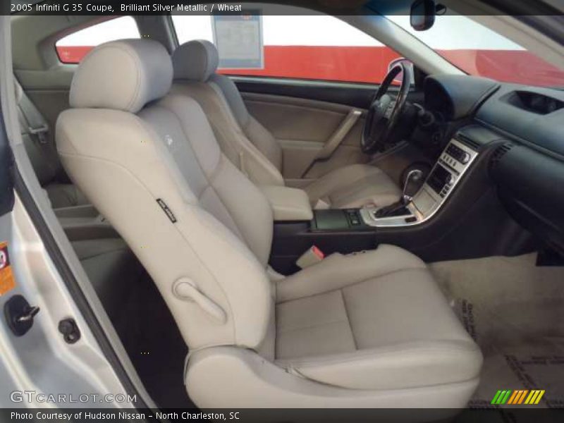 Brilliant Silver Metallic / Wheat 2005 Infiniti G 35 Coupe