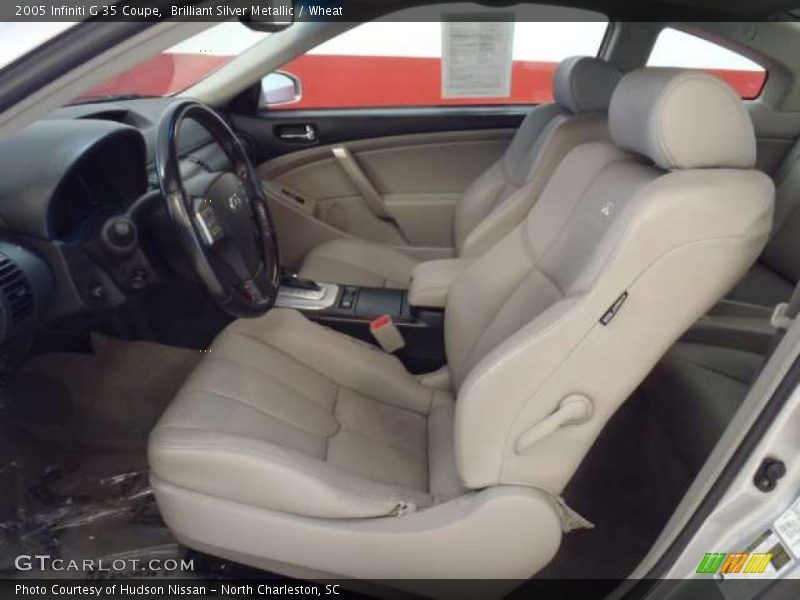 Brilliant Silver Metallic / Wheat 2005 Infiniti G 35 Coupe