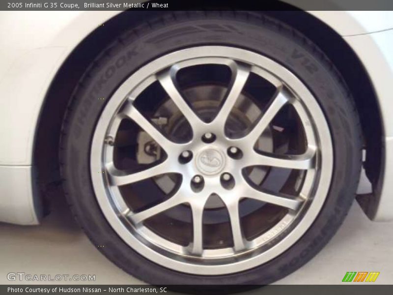 Brilliant Silver Metallic / Wheat 2005 Infiniti G 35 Coupe