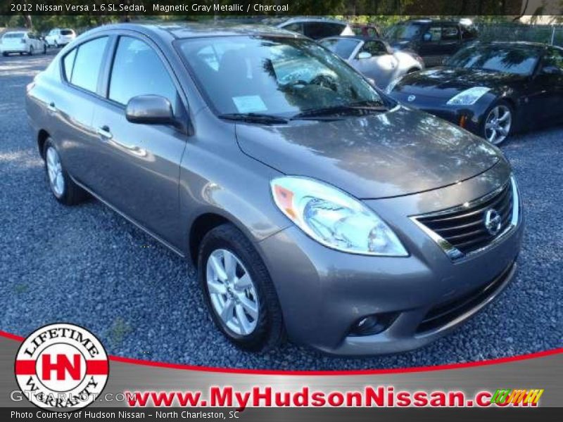 Magnetic Gray Metallic / Charcoal 2012 Nissan Versa 1.6 SL Sedan