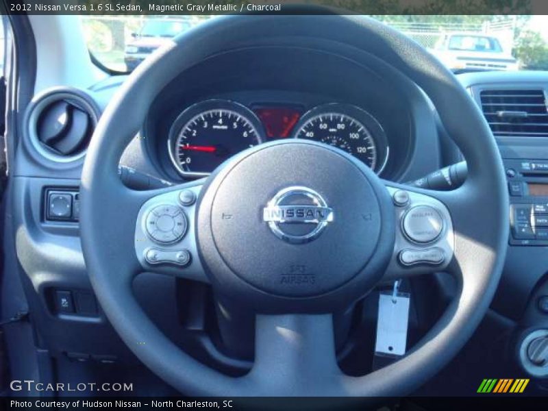 Magnetic Gray Metallic / Charcoal 2012 Nissan Versa 1.6 SL Sedan