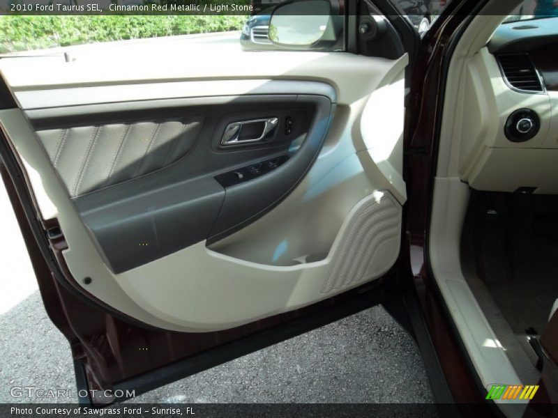 Cinnamon Red Metallic / Light Stone 2010 Ford Taurus SEL