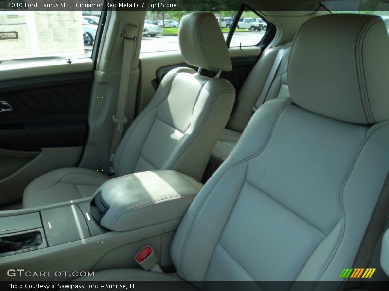 Cinnamon Red Metallic / Light Stone 2010 Ford Taurus SEL
