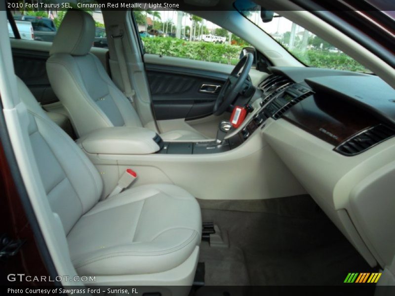 Cinnamon Red Metallic / Light Stone 2010 Ford Taurus SEL