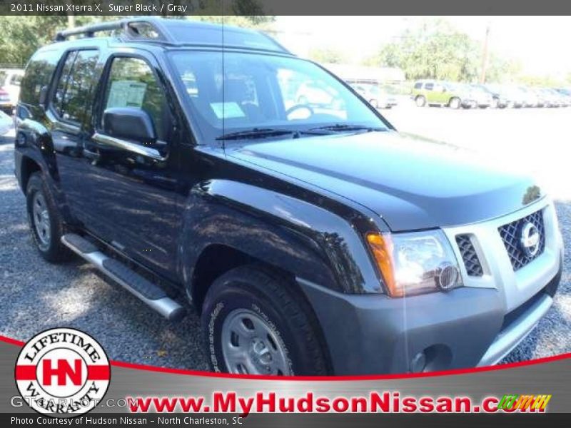 Super Black / Gray 2011 Nissan Xterra X