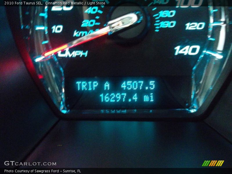 Cinnamon Red Metallic / Light Stone 2010 Ford Taurus SEL