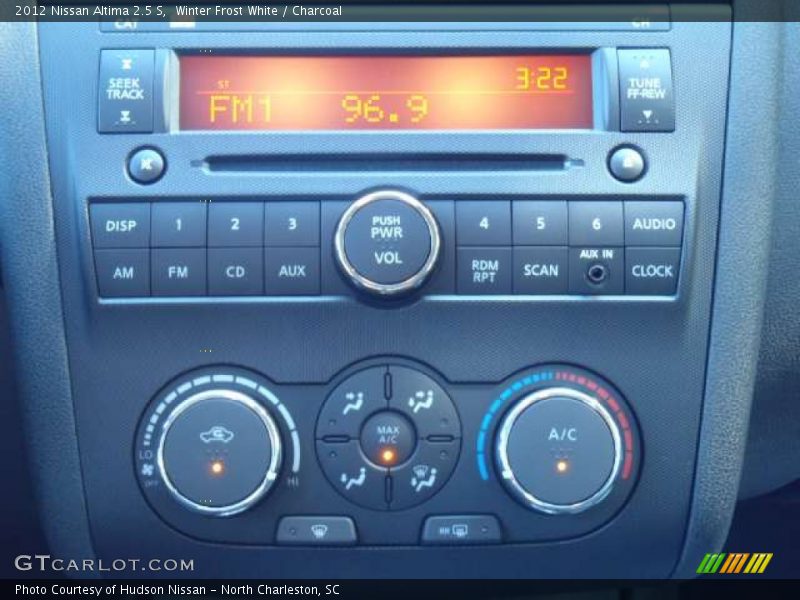 Winter Frost White / Charcoal 2012 Nissan Altima 2.5 S