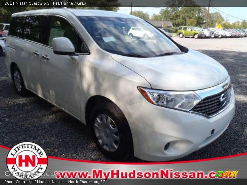 Pearl White / Gray 2011 Nissan Quest 3.5 S