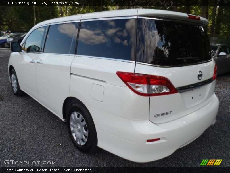 Pearl White / Gray 2011 Nissan Quest 3.5 S
