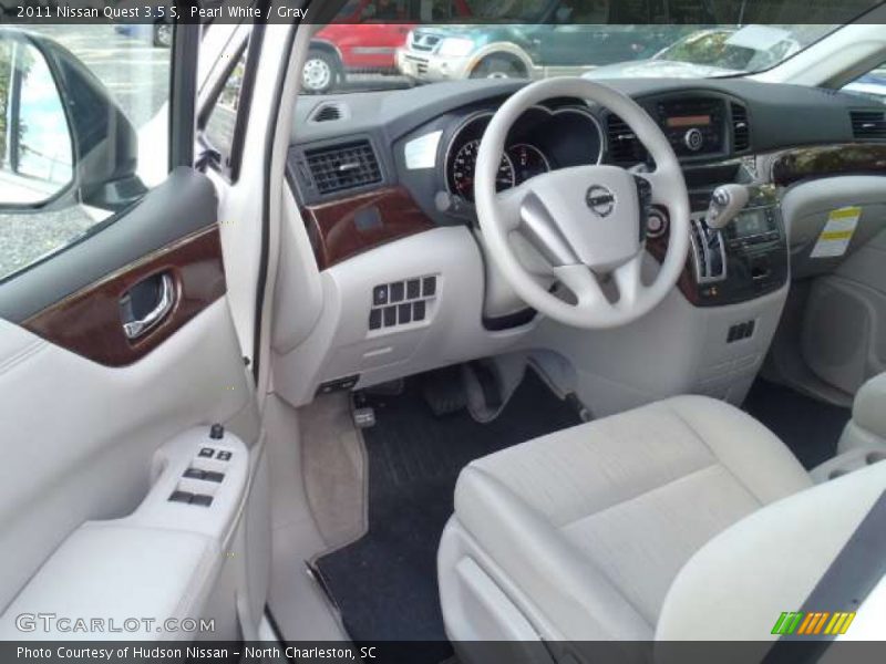 Pearl White / Gray 2011 Nissan Quest 3.5 S