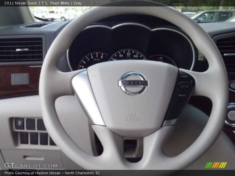 Pearl White / Gray 2011 Nissan Quest 3.5 S