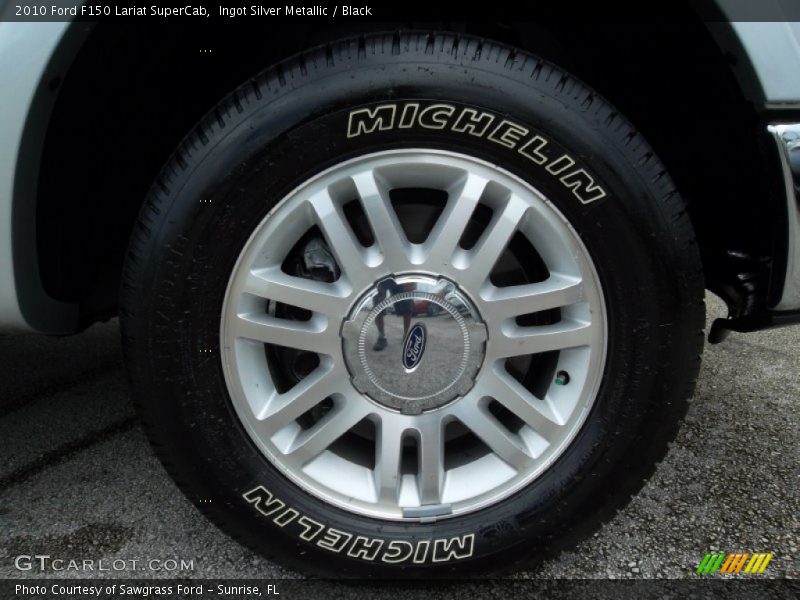 Ingot Silver Metallic / Black 2010 Ford F150 Lariat SuperCab
