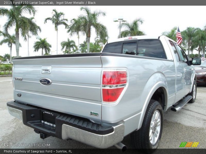 Ingot Silver Metallic / Black 2010 Ford F150 Lariat SuperCab