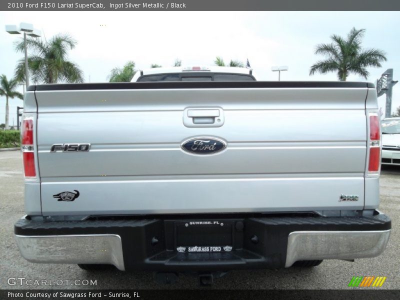 Ingot Silver Metallic / Black 2010 Ford F150 Lariat SuperCab