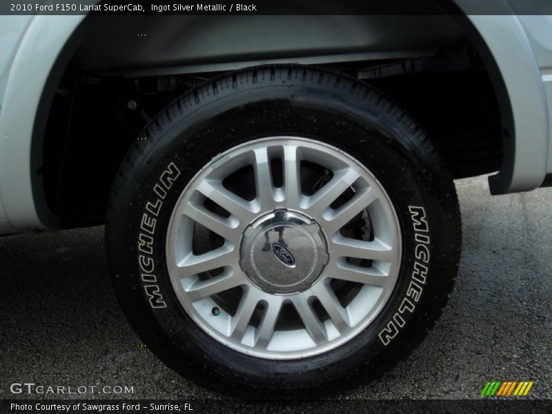 Ingot Silver Metallic / Black 2010 Ford F150 Lariat SuperCab