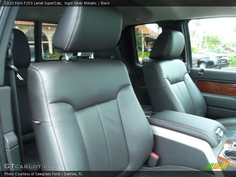 Ingot Silver Metallic / Black 2010 Ford F150 Lariat SuperCab