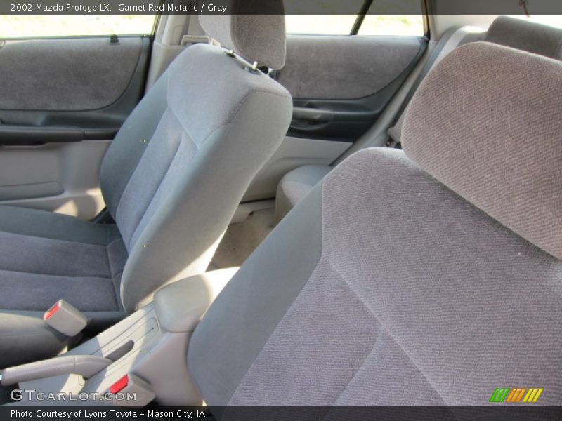 Garnet Red Metallic / Gray 2002 Mazda Protege LX