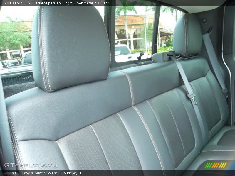 Ingot Silver Metallic / Black 2010 Ford F150 Lariat SuperCab