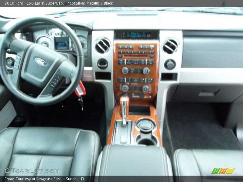 Ingot Silver Metallic / Black 2010 Ford F150 Lariat SuperCab