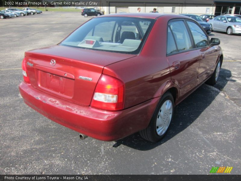 Garnet Red Metallic / Gray 2002 Mazda Protege LX