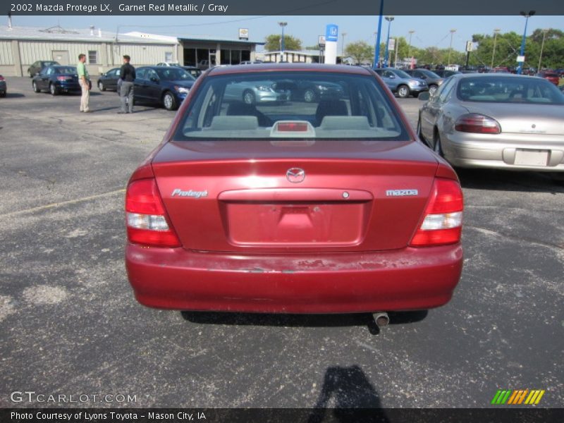 Garnet Red Metallic / Gray 2002 Mazda Protege LX