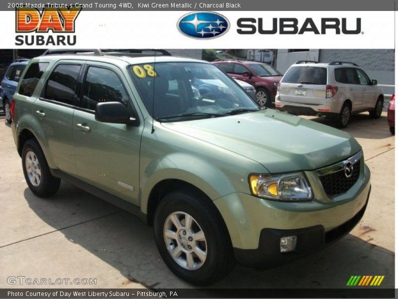 Kiwi Green Metallic / Charcoal Black 2008 Mazda Tribute s Grand Touring 4WD