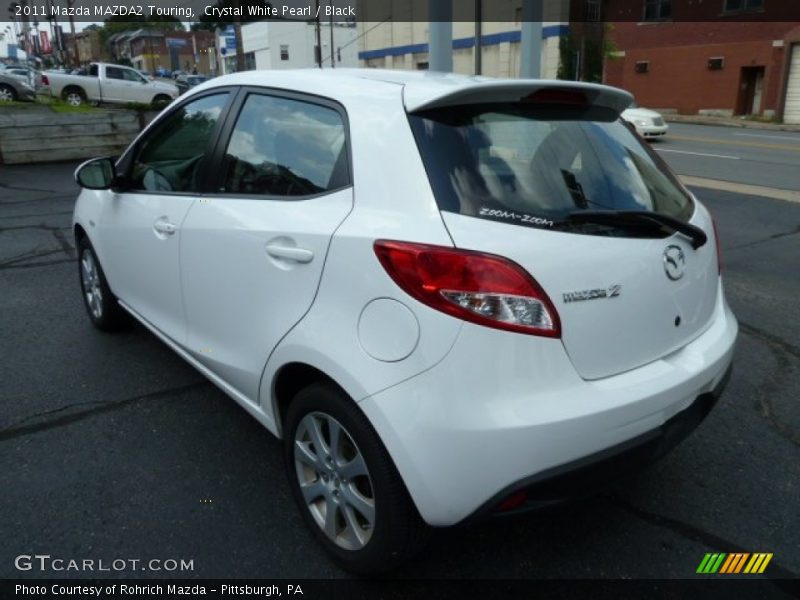 Crystal White Pearl / Black 2011 Mazda MAZDA2 Touring