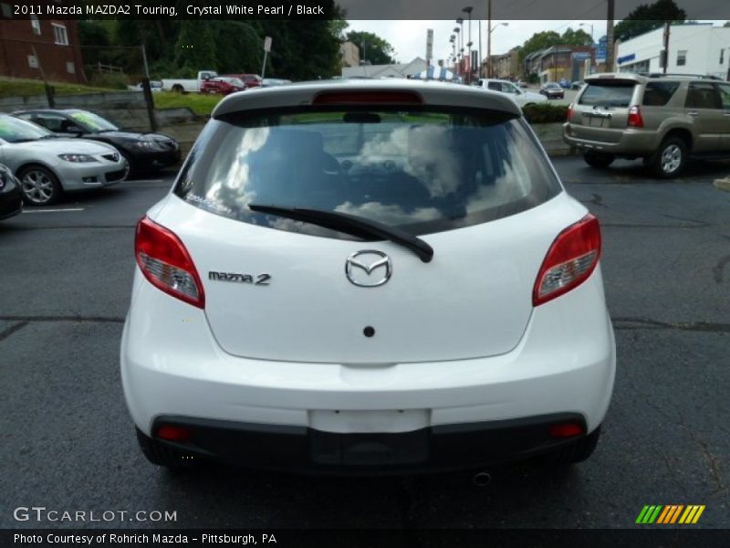 Crystal White Pearl / Black 2011 Mazda MAZDA2 Touring