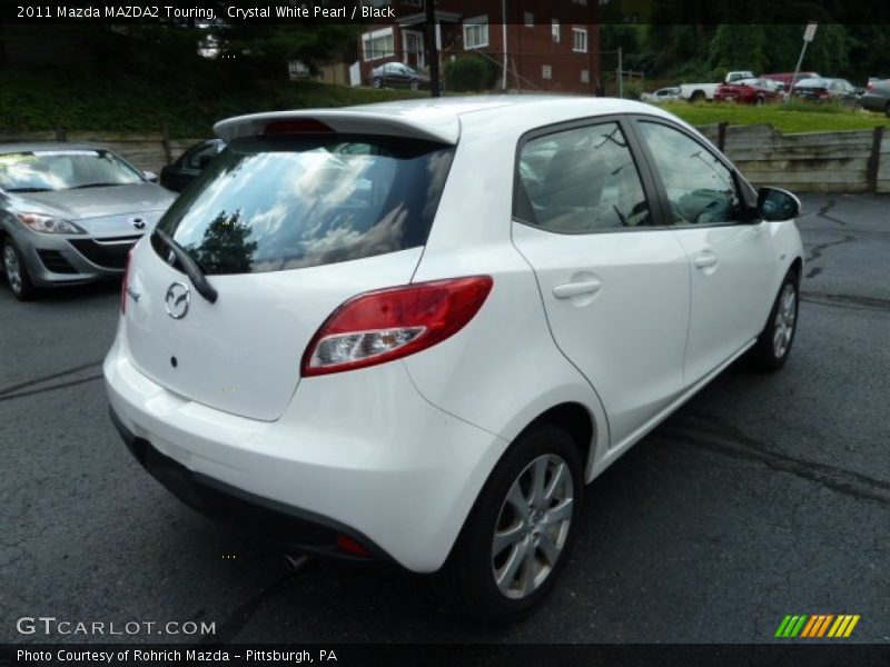 Crystal White Pearl / Black 2011 Mazda MAZDA2 Touring