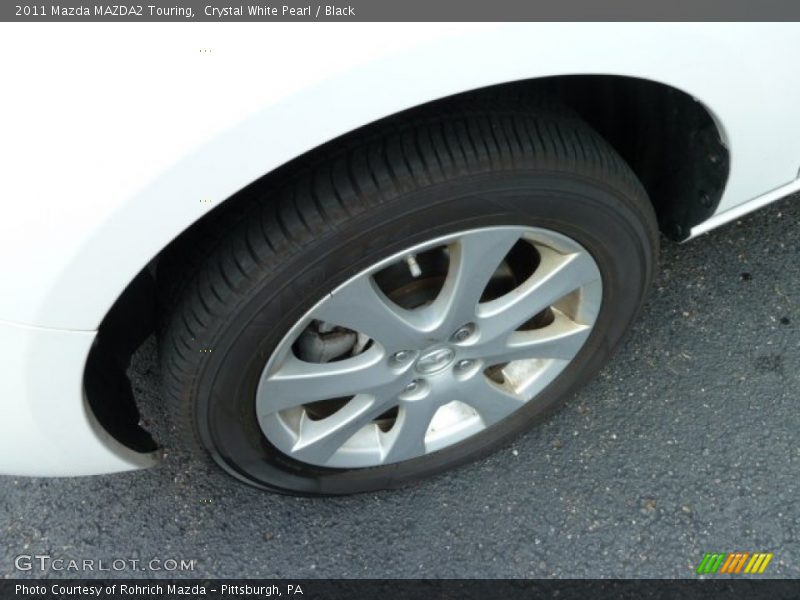 Crystal White Pearl / Black 2011 Mazda MAZDA2 Touring
