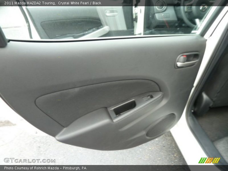 Crystal White Pearl / Black 2011 Mazda MAZDA2 Touring