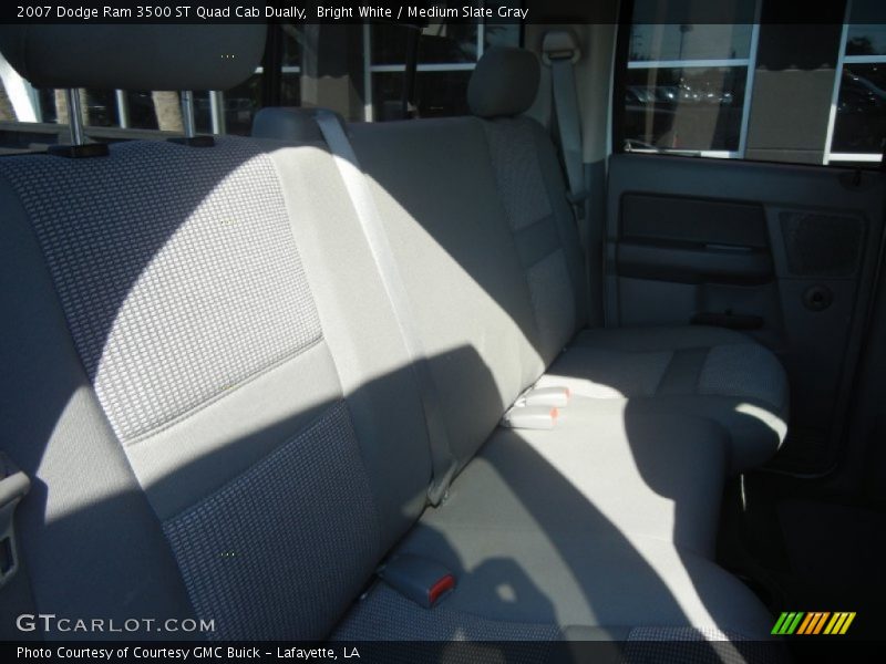 Bright White / Medium Slate Gray 2007 Dodge Ram 3500 ST Quad Cab Dually